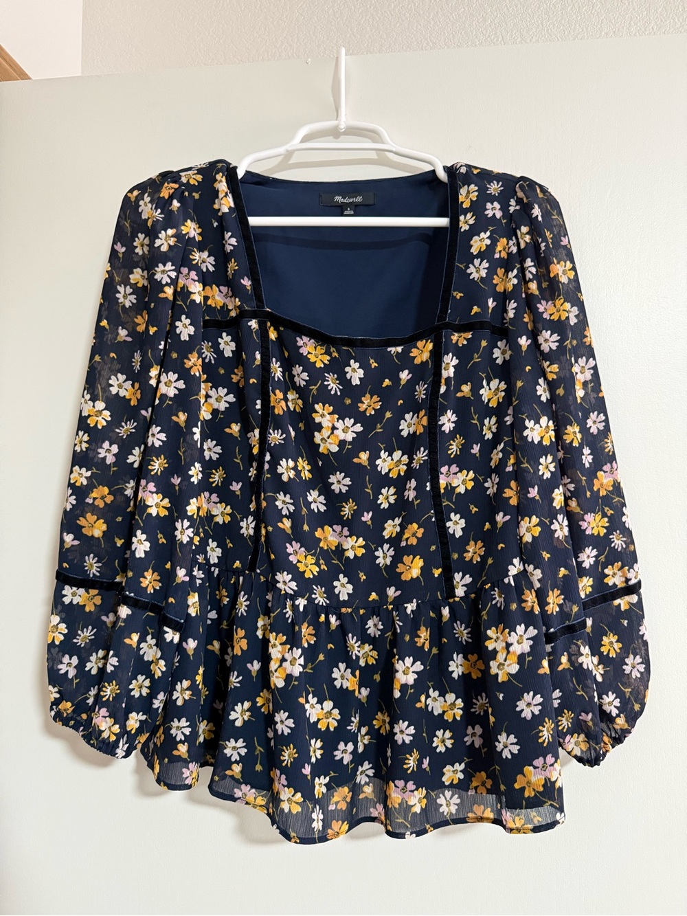 madewell floral blouse